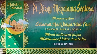 Halal Bihalal PT. Rizqy Megatama Sentosa 2023 : MEREMINDING ARTI BERJABAT TANGAN &amp; KEPEDULIAN MENSEJAHTERAKAN KARYAWAN