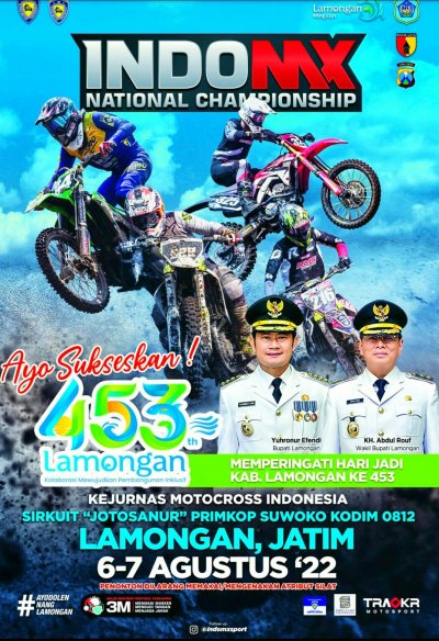 Preview - Indo MX National Championship 2022 - Kejurnas Motocross Seri 1, Lamongan : SEMANGAT MENYAMBUNG ASA &amp; SOSIALISASI #AYO DOLEN NANG LAMONGAN