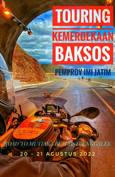 Preview - Touring Kemerdekaan Baksos IMI Jatim, Pantai Mutiara, Trenggalek (20-21/8/2022) : GAIRAHKAN SPORT TOURISM, SEMBARI BAKSOS DI WILAYAH TERDAMPAK PANDEMI &amp; PANTI ASUHAN