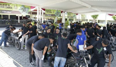Tekiro dan Polda DIY Bekali Masyarakat Prakerja dengan Pelatihan Mekanik di Yogyakarta