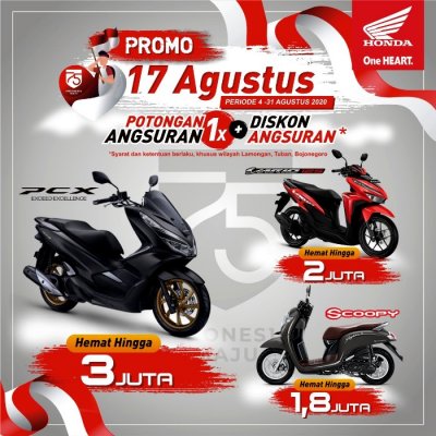 MPM Honda Jatim : PROMO HARI KEMERDEKAAN, DAPATKAN DISCOUNT SUPER FANTASTIS