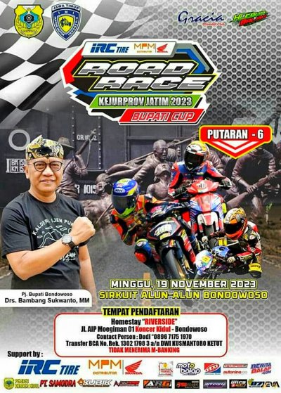 Preview IRC Kejurprov Road Race 2023, Bondowoso : AJANG PEMUSATAN SPARING RIDER JATIM &amp; SETIA DIKAWAL IRC