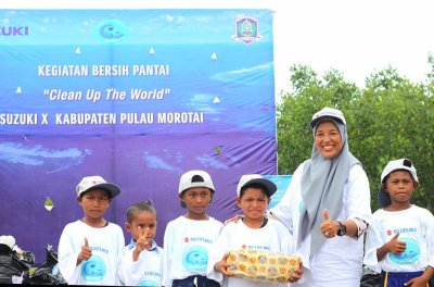 WUJUDKAN AREA KONSERVASI MANGROVE YANG BERSIH DAN LESTARI, SUZUKI KEMBALI GELAR PROGRAM CLEAN UP THE WORLD DI MOROTAI