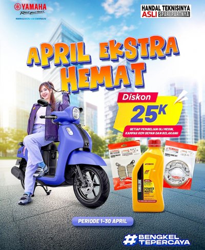 Yamaha STSJ Hadirkan Program “April Ekstra Hemat”, Solusi Perawatan Motor Usai Mudik Lebaran