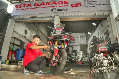 Begini Diversifikasi Bisnis Esta Garage, Bengkel Alumni SMK binaan Yayasan AHM &amp; MPM Honda Jatim, Sukses kembangkan Usaha Bengkelnya