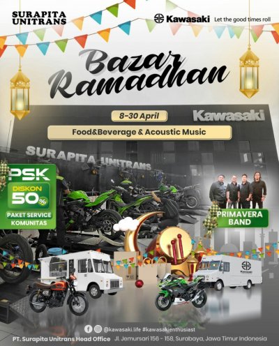 Kawasaki PT. Surapita Unitrans : APRIL RAMADHAN PENUH BERKAH  &amp; MAKIN MUDAH BELI KAWASAKI