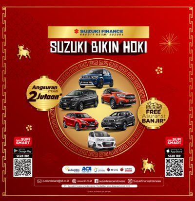 BELI MOBIL SUZUKI SEKARANG DI SUZUKI FINANCE GRATIS ASURANSI BANJIR