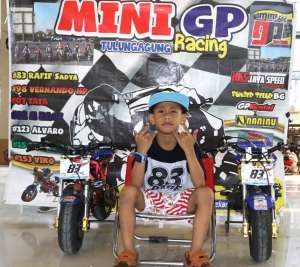 Rafif Sadya Baihaki. Rider Mini GP Tulungagung potensial &amp; mulai menjadi influencer di wilayah Tulungagung, Kediri, Trenggalek, Blitar. 