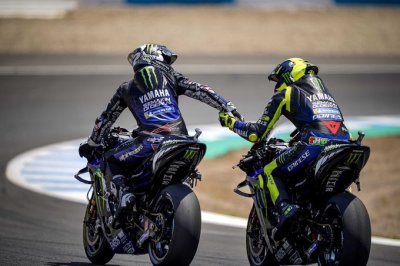 Moto GP Andalusia disapu bersih oleh tim Yamaha.