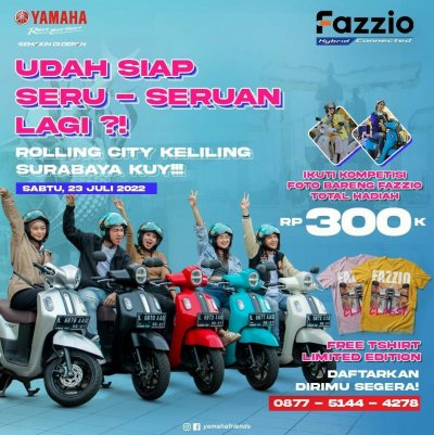 Yamaha STSJ : KUY IKUTI ROLLING CITY FAZZIO LAGI !