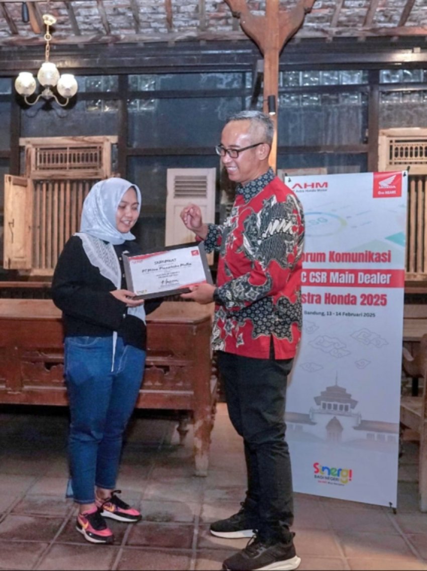 MPM Honda Jatim Raih Penghargaan Perusahaan Terbaik di Bidang CSR versi AHM