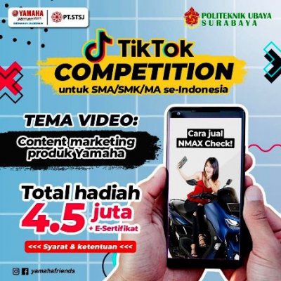 Yamaha Jatim : ASAH KREATIFITAS MELALUI TIKTOK COMPETITION BERSAMA POLITEKNIK UBAYA