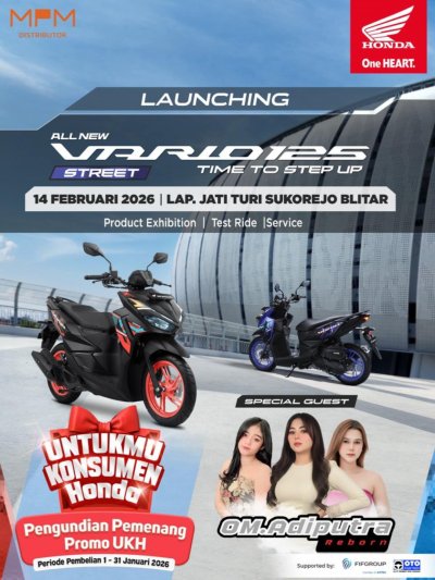 Jangan Lewatkan ! Launching All New Vario 125 Street, Hadir di 3 Kota Jawa Timur