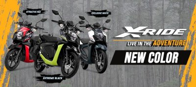 Yamaha All New X-Ride 125. Warna baru, tampil lebih ece catching &amp; tawarkan sensasi baru berpetualang lebih stylish.