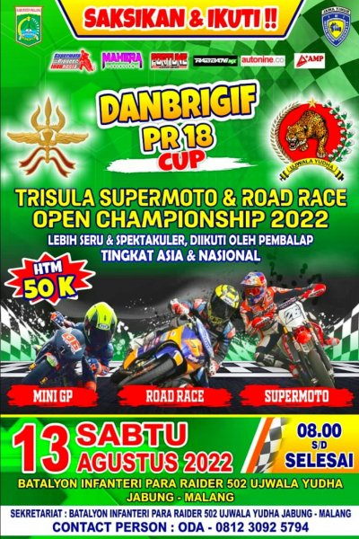 Preview - Danbrigif PR 18 Cup Trisula Supermoto &amp; Road Race Openchampionship 2022, Malang : RUGI KALAU SAMPEYAN NGGAK DATANG ! SUPERMOTO TETAP ADA &amp; SELALU ADA