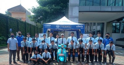 YAMAHA BERIKAN EDUKASI TEKNOLOGI HYBRID &amp; SAFETY RIDING KEPADA SISWA SMK
