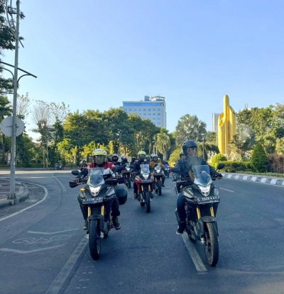Buktikan Kenyamanan Berkendara, Puluhan Bikers Honda CB150X Riding Seru