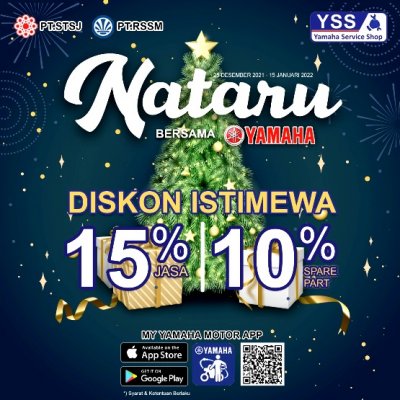 Yamaha STSJ : BAGI-BAGI DISKON SPESIAL HARI NATAL &amp; TAHUN BARU