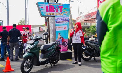 Ojek Online Gresik Buktikan Keiritan Honda BeAT Melalui  BeAT Irit Challenge