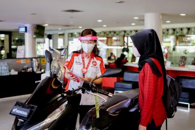 Kepuasan konsumen MPM Honda. Terlayani dengan baik &amp; turut mensosialisasi protokol kesehatan yang digencarkan pemerintah.  