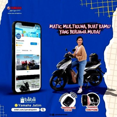 Kini Beli Motor Yamaha Gear 125 Bisa Melalui Blibli.com !