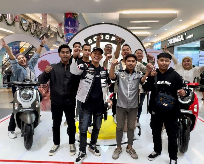 Kebersamaan Komunitas Honda Semarakkan Gelaran Regional Public Launching New Honda Scoopy