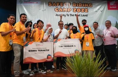 Duta Safety Riding Honda Binaan MPM Honda Jatim, Terbaik di Safety Riding Camp