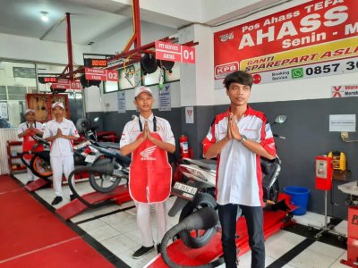 Pos AHASS TEFA SMK Binaan MPM Honda Jatim Terbaik Versi AHM