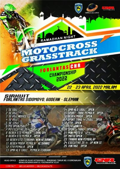 Preview - Ramadhan Night Motocross &amp; Grasstrack Openchampionship 2022, Jogja : SUNGGUH INOVATIF &amp; BERANI