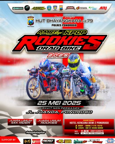 Preview - Rookie Drag Bike 2025,  Ponorogo : AJANG PEMBUKTIAN,  RIDER ROOKIE JEBOLAN KPDP, HADAPI RIDER NASIONAL !