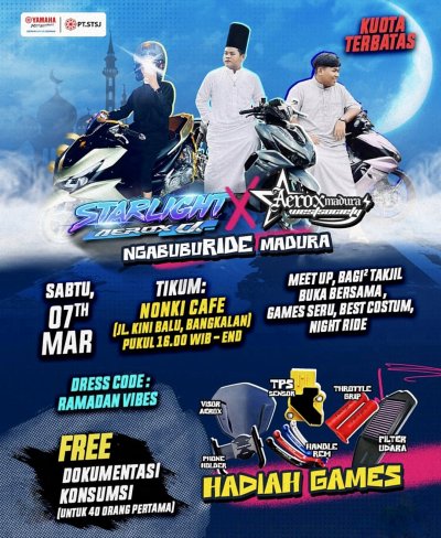 Ngabuburide Bareng Aerox Madura West Society