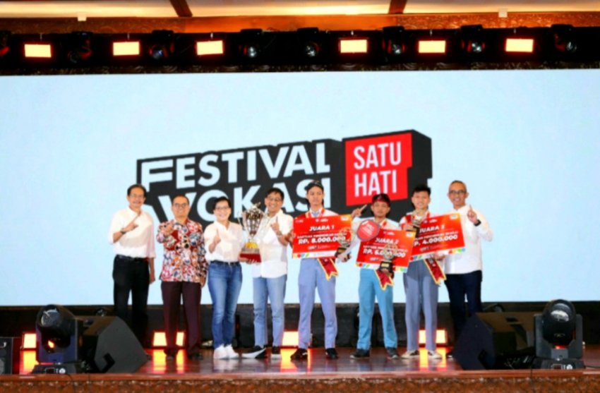 Buktikan Pembinaan Terbaik,  MPM Honda Jatim Borong Perhargaan di Festival Vokasi Satu Hati 2025