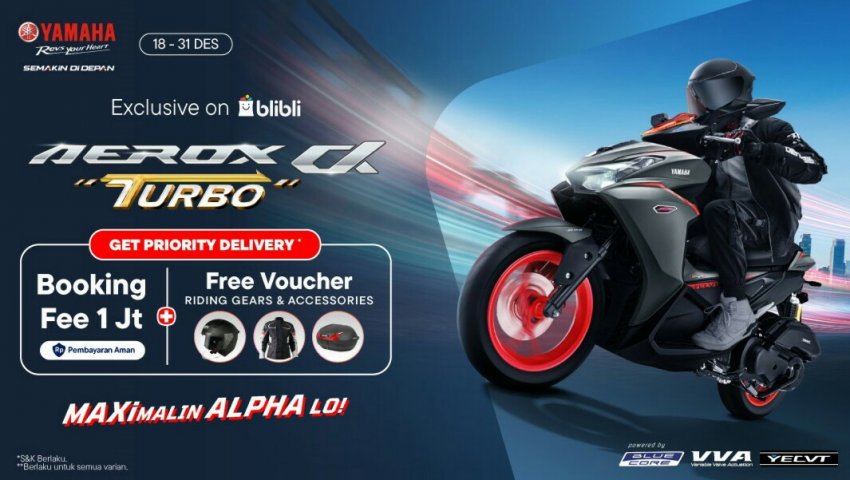 Order Online AEROX ALPHA, Dapatkan Promo Eksklusif Riding Gear dan Aksesoris Tingkatkan Lifestyle Berkendara