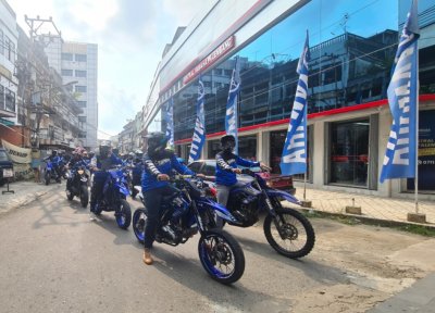 Rangkul Pengguna WR 155 R, Yamaha Gelar Aktivitas bLU cRU di Palembang