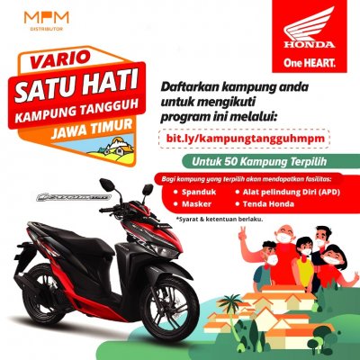 MPM Honda Jatim : MENGAPRESIASI KAMPUNG TANGGUH JATIM, UPAYA BIJAK LAWAN COVID 19