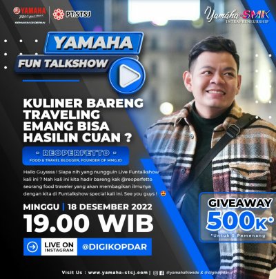 Yamaha STSJ : KULINER &amp; TRAVELING BISA MENGHASILKAN CUAN LOH