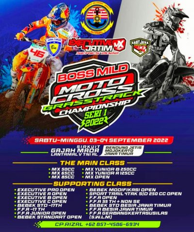 Preview - Executive Jatim MX Series Boss Mild Motocross Grasstrack Openchampionship 2022, Seri 1, Mojokerto : MENJADI LAGA PANAS &amp; BERKELAS