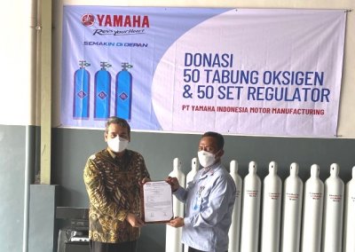 Yamaha Peduli Masyarakat, CSR Tabung Oxigen, Donasi Alkes, Sembako &amp; Program Vaksinasi Gratis untuk Masyarakat