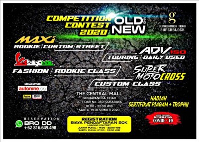 Preview - Old &amp; New Competition Contest 2020, Surabaya (19/12/2020) : AJANG REGENERASI PALING ASYIK, PENGHOBI MODIFIKASI