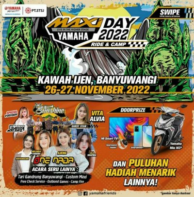 PANGGILAN BAGI MAXIBIKERS JAWA TIMUR, MAXI YAMAHA DAY 2022 HADIR KEMBALI