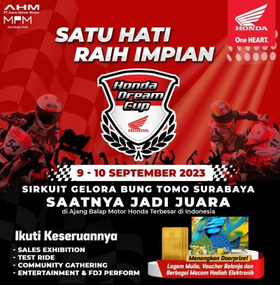 HDC Seri Surabaya 2023: : PESTA BALAP MOTOR HONDA, SPESIAL HADIR UNTUK WARGA SURABAYA &amp; IKUTI KESERUANYA