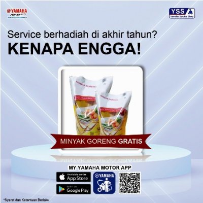 SERVICE MOTOR DI BENGKEL RESMI YAMAHA, BISA BAWA PULANG MINYAK GORENG GRATIS