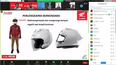 Edukasi Pentingnya Helm Dalam Webinar Safety Riding Bersama Komunitas CB150 Surabaya (KCS)