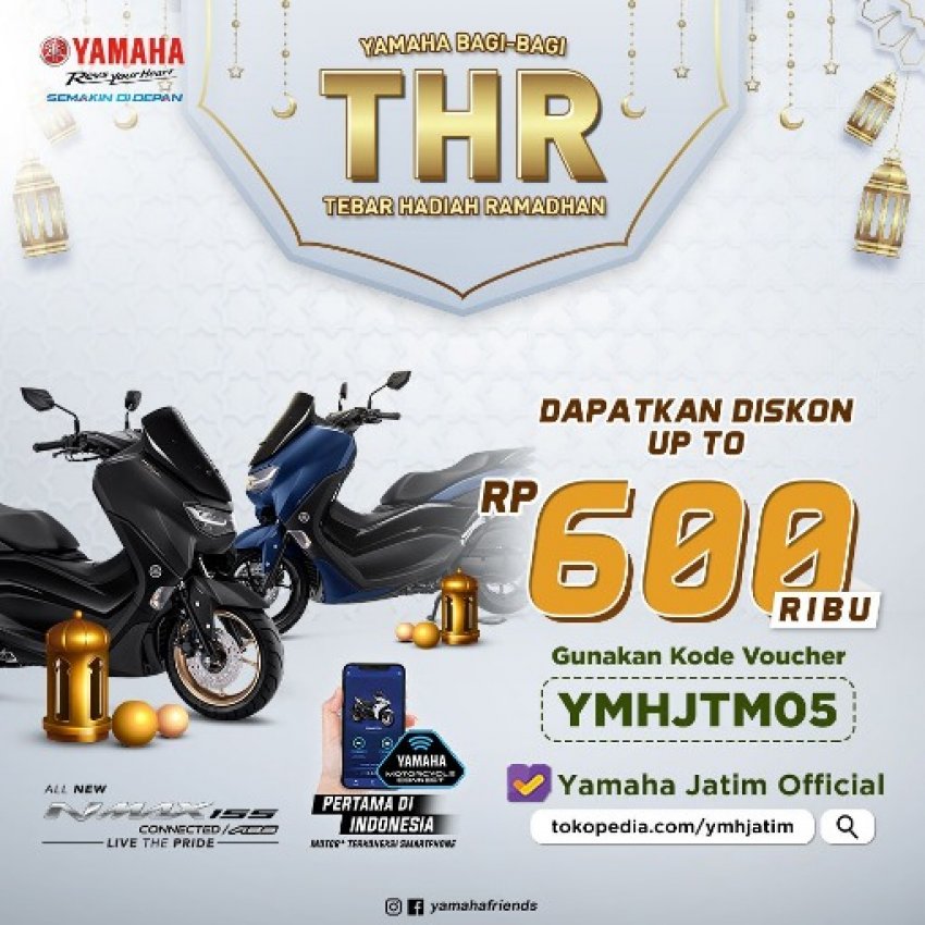 LEBARAN BELUM USAI, YAMAHA JATIM BAGI-BAGI THR