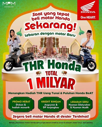 Periode Terakhir ! Kesempatan Ikuti Undian Program THR Honda 1 Miliar Segera Berakhir