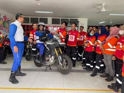 Budayakan Berkendara #Cari_Aman Bersama Honda Di MPM Safety Riding Center