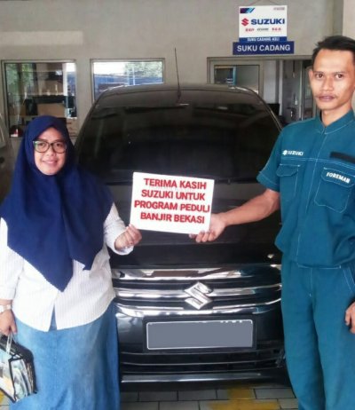 SUZUKI PEDULI BANTU PEMERINTAH BEKASI MELALUI SERVICE GRATIS UNTUK KORBAN BANJIR BEKASI &amp; KARAWANG