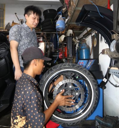 Balancing tapak kaki. Sosialisasi modifikasi tetap fungsi &amp; safety setara factory.