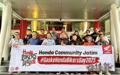 MPM Honda Jatim Lepas Perwakilan Bikers Menuju Honda Bikers Day 2025 di Garut