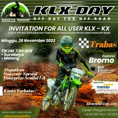 Cross Country Road To Bromo - KLX Day 2023 :  SATUKAN TEKAD, RIDER HEBAT BERMARTABAT, DENGAN MOTOR HEBAT